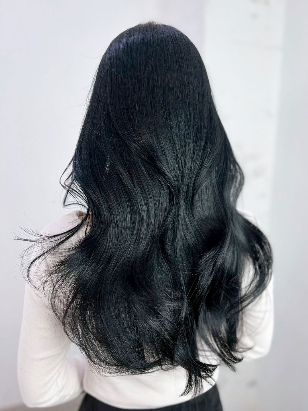 美髪おくれ毛韓国前髪カットヘアロング_ba550441