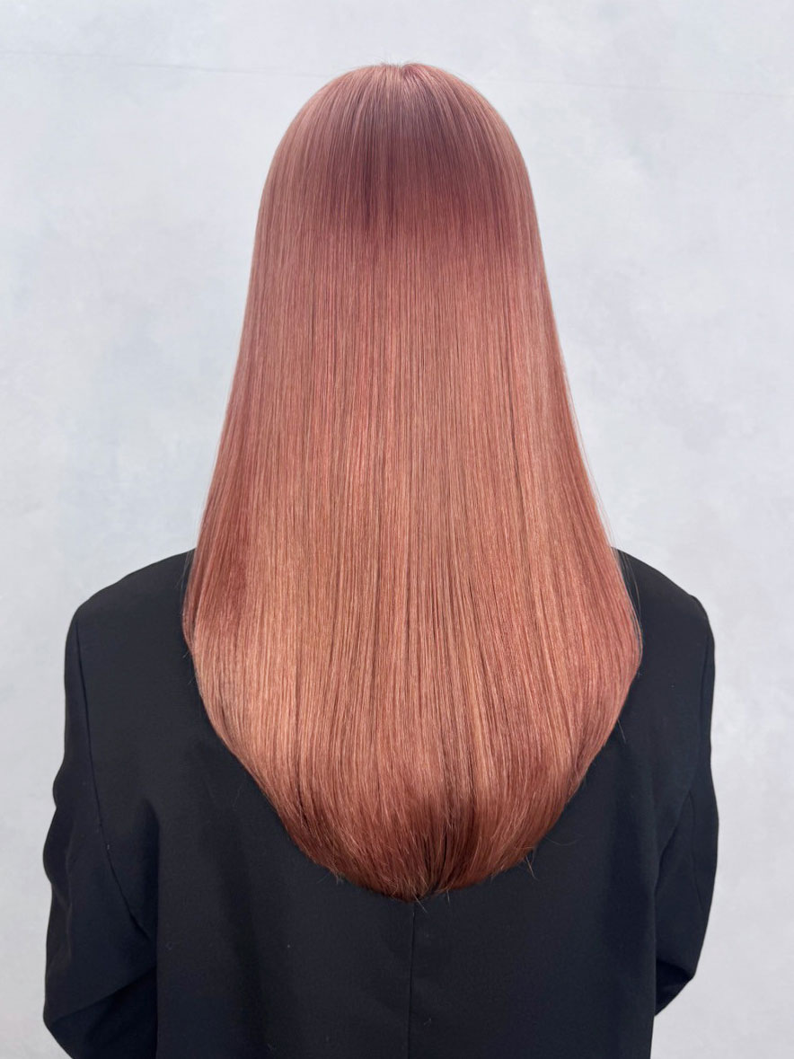 ロング韓国ヘア美髪顔周りレイヤーくびれヘア_ba551901