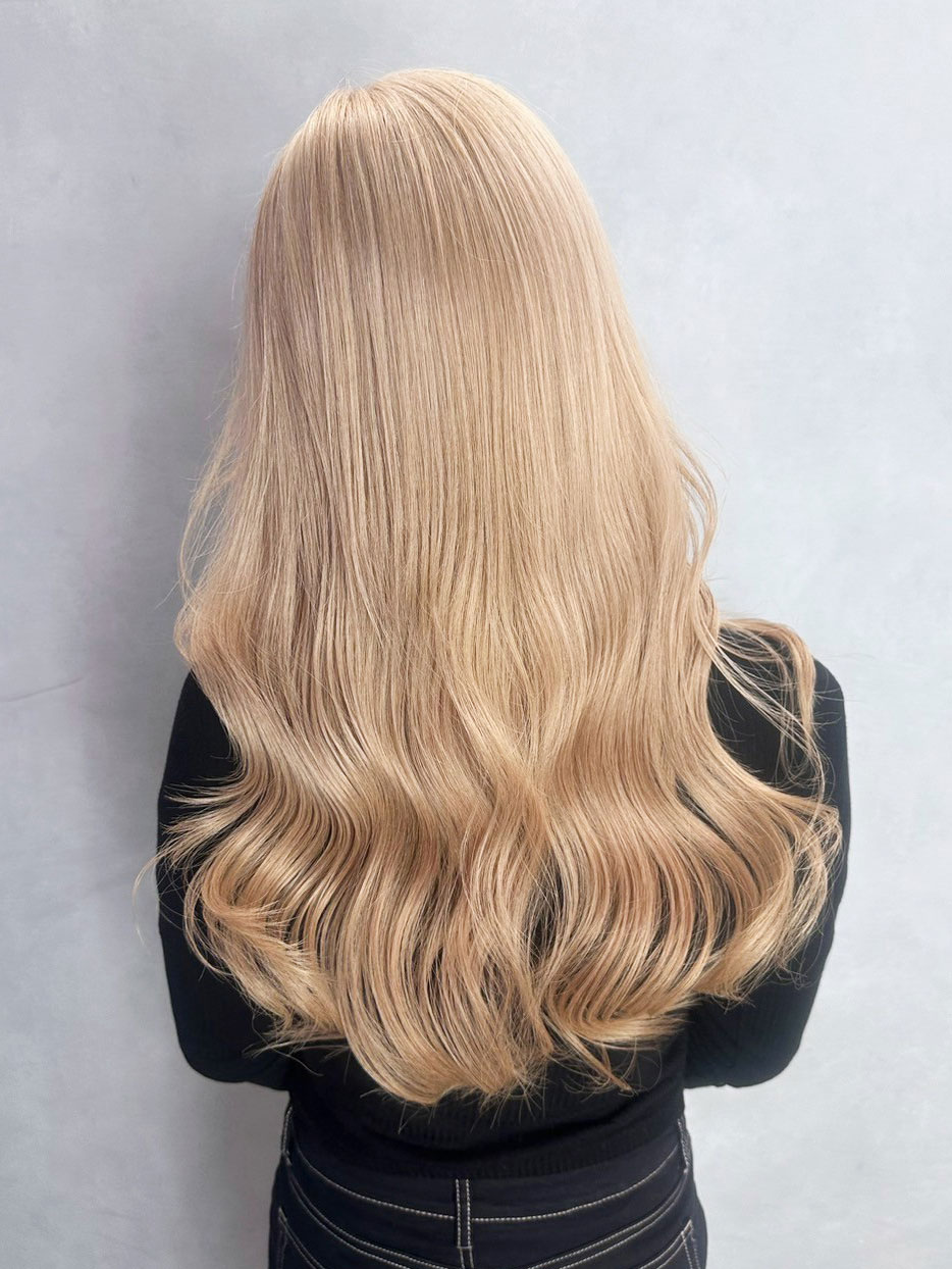 ロング顔周りレイヤー美髪韓国ヘアくびれヘア_ba551741