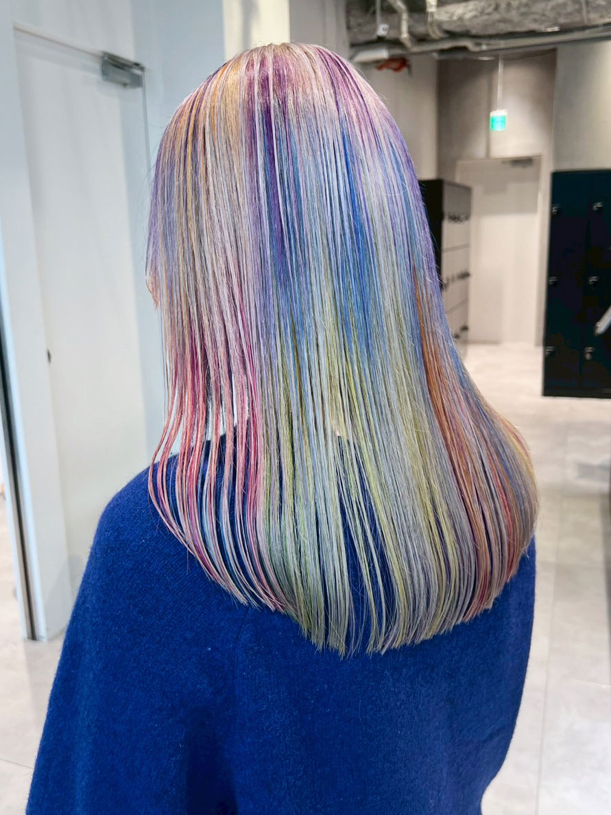 ロングおくれ毛韓国ヘア前髪カット美髪_ba552983