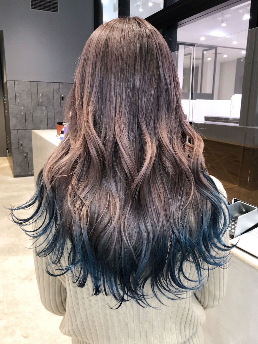 ロングおくれ毛韓国ヘア顔周りレイヤー美髪_ba552921