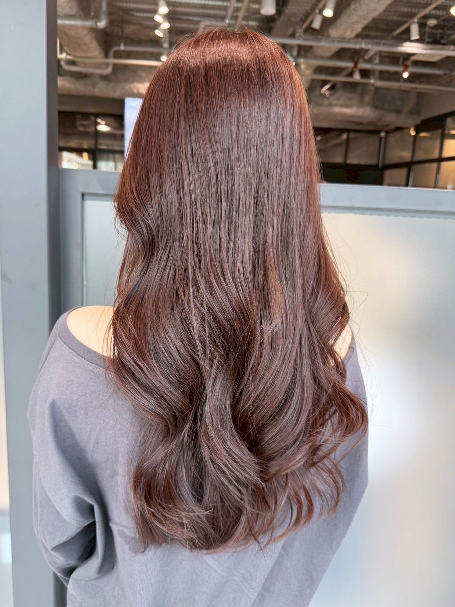 ロングおくれ毛韓国ヘア前髪カット美髪_ba552631