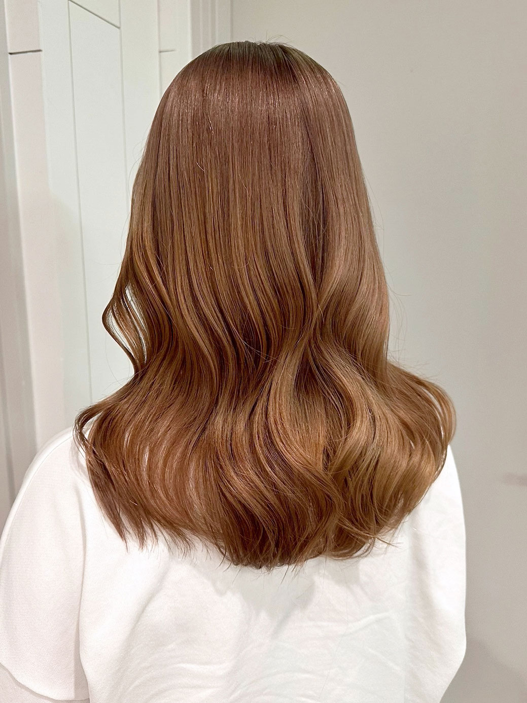 ロング顔周りレイヤー韓国ヘア美髪_ba552441