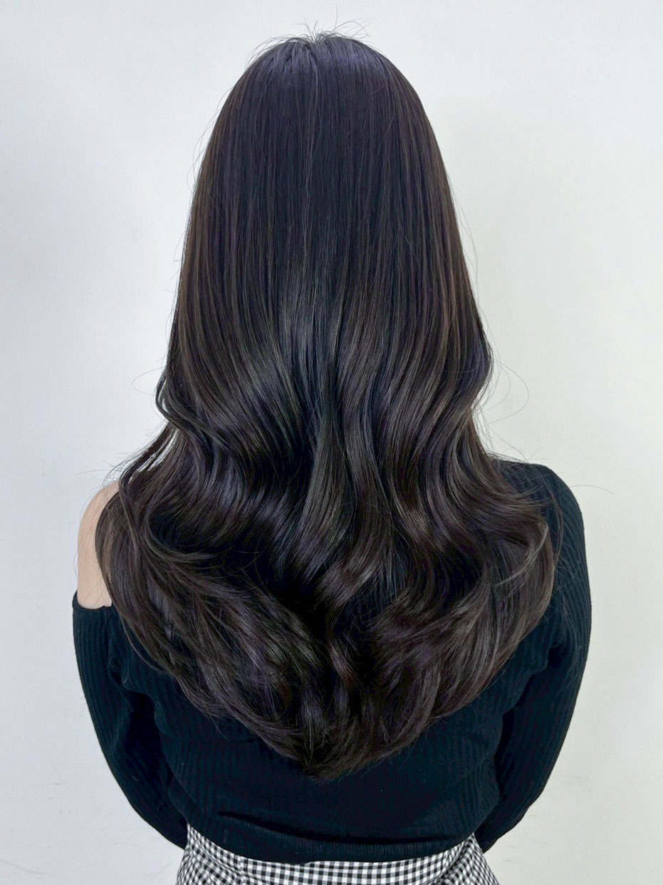 ロングおくれ毛韓国ヘア顔周りレイヤー美髪_ba554701