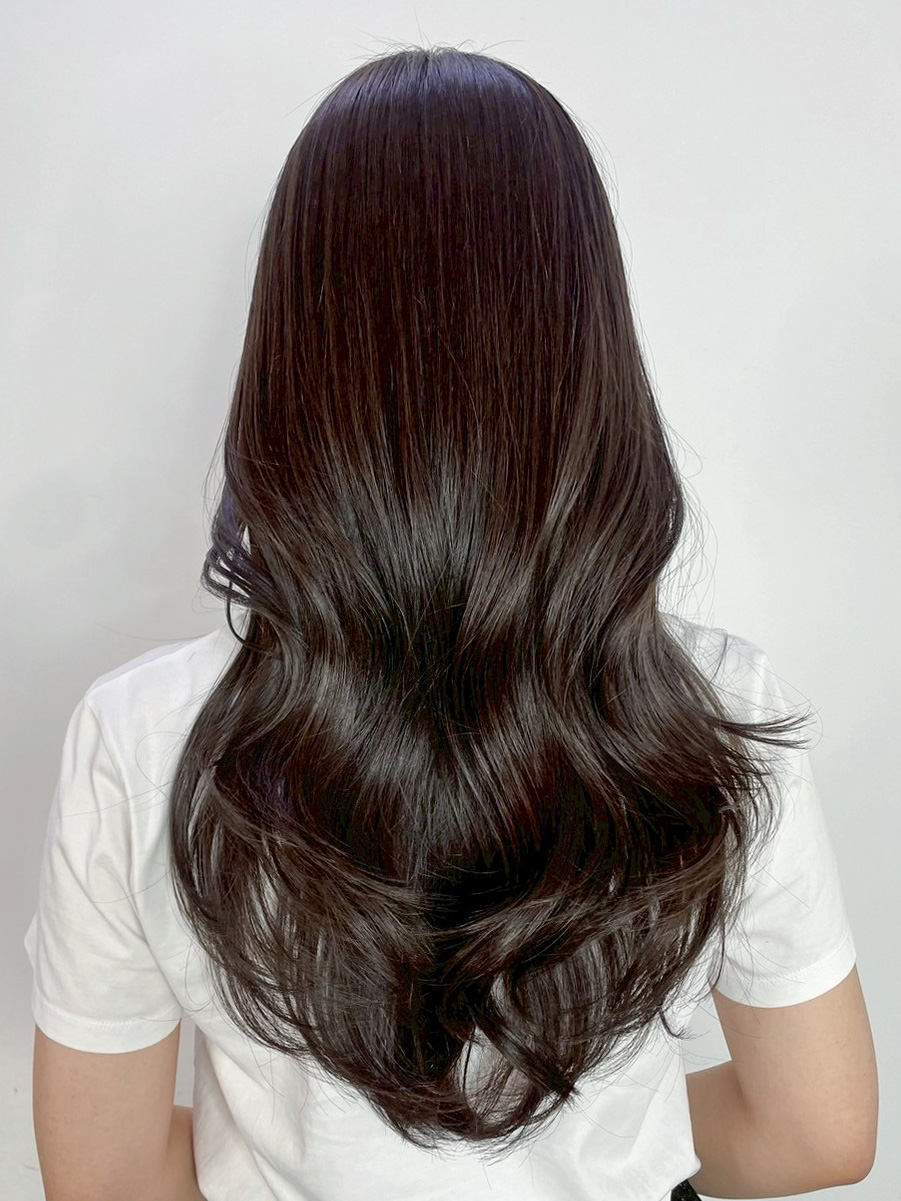 ボブ韓国ヘア顔周りレイヤーくびれミディミディアム_ba562261