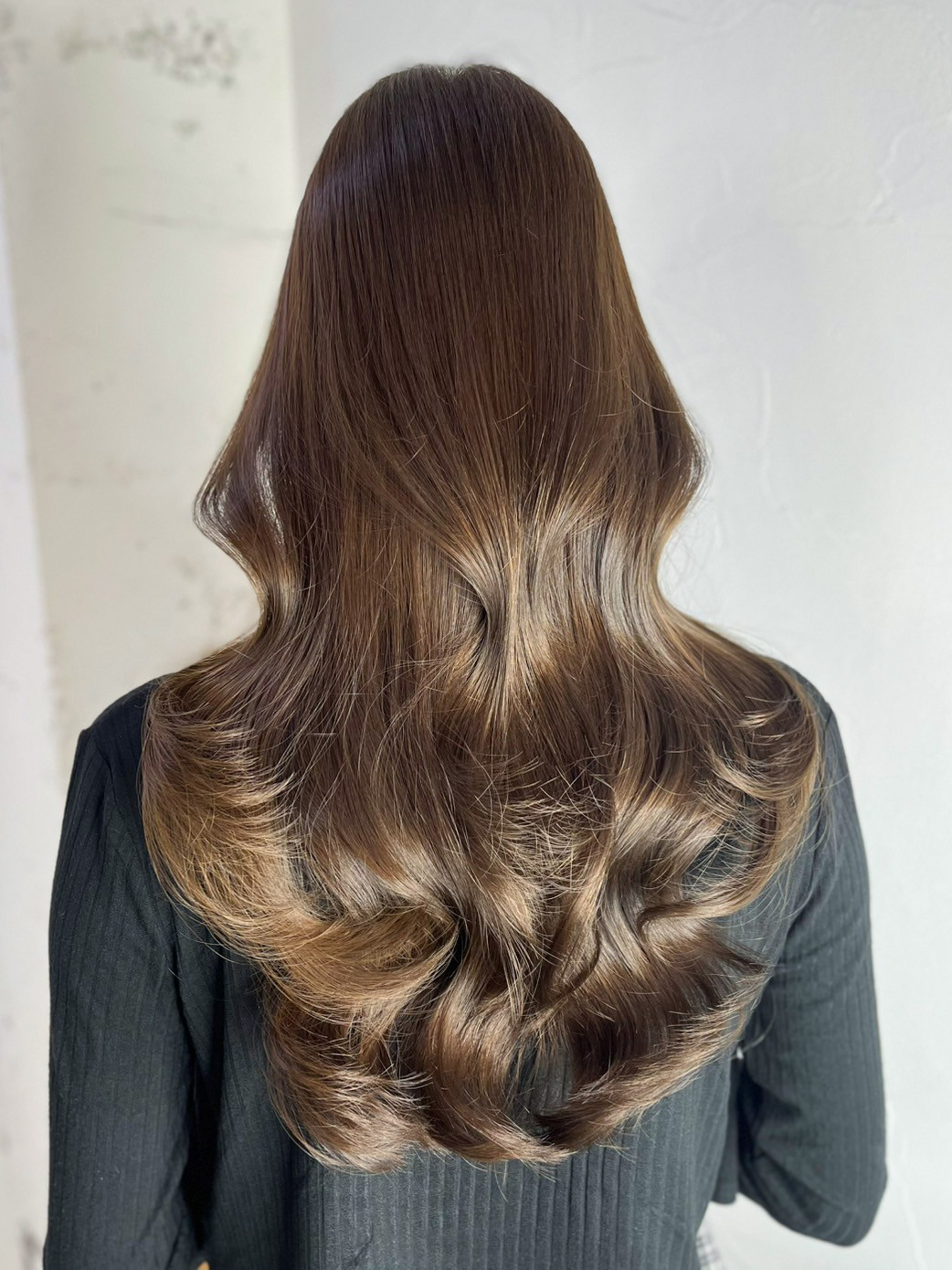 ボブ韓国ヘア顔周りレイヤーくびれミディミディアム_ba562261