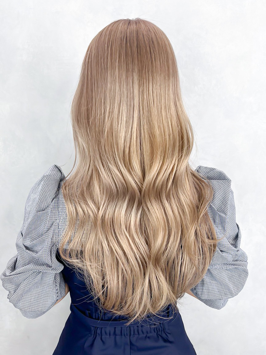 ハイトーンダブルカラーブリーチデザインカラーロング_ba564181