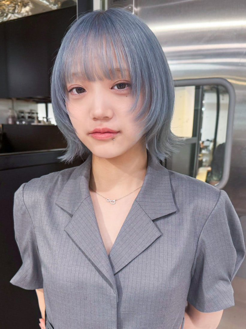 ミディアムボブ顔周りレイヤーウルフレイヤー_ba564411