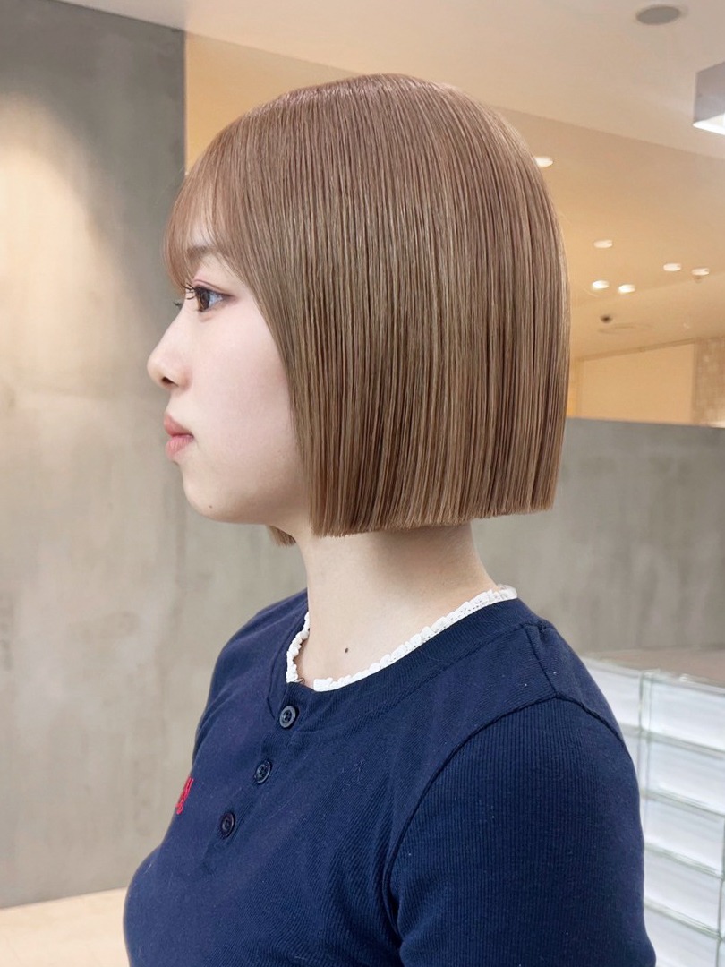 ボブミルクティー韓国ヘアくびれミディミディアム_ba564461